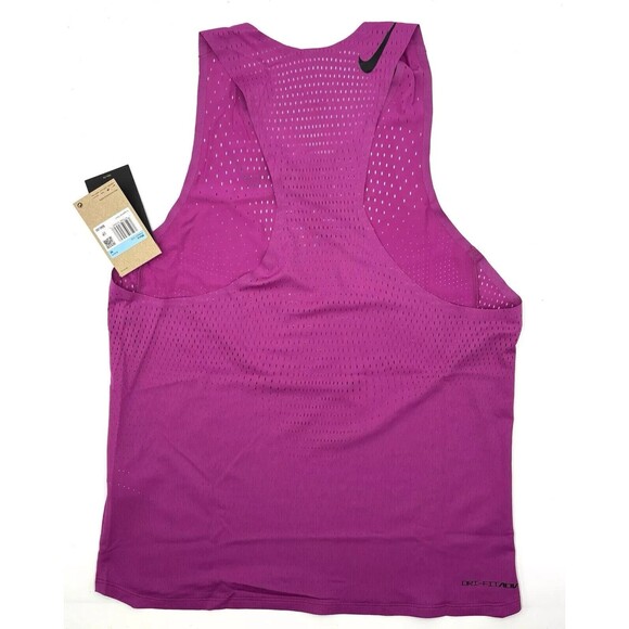 Nike Aeroswift Dri-Fit ADV Running Singlet Hot Fuchsia FN4231-518 Men's Medium - Picture 4 of 13